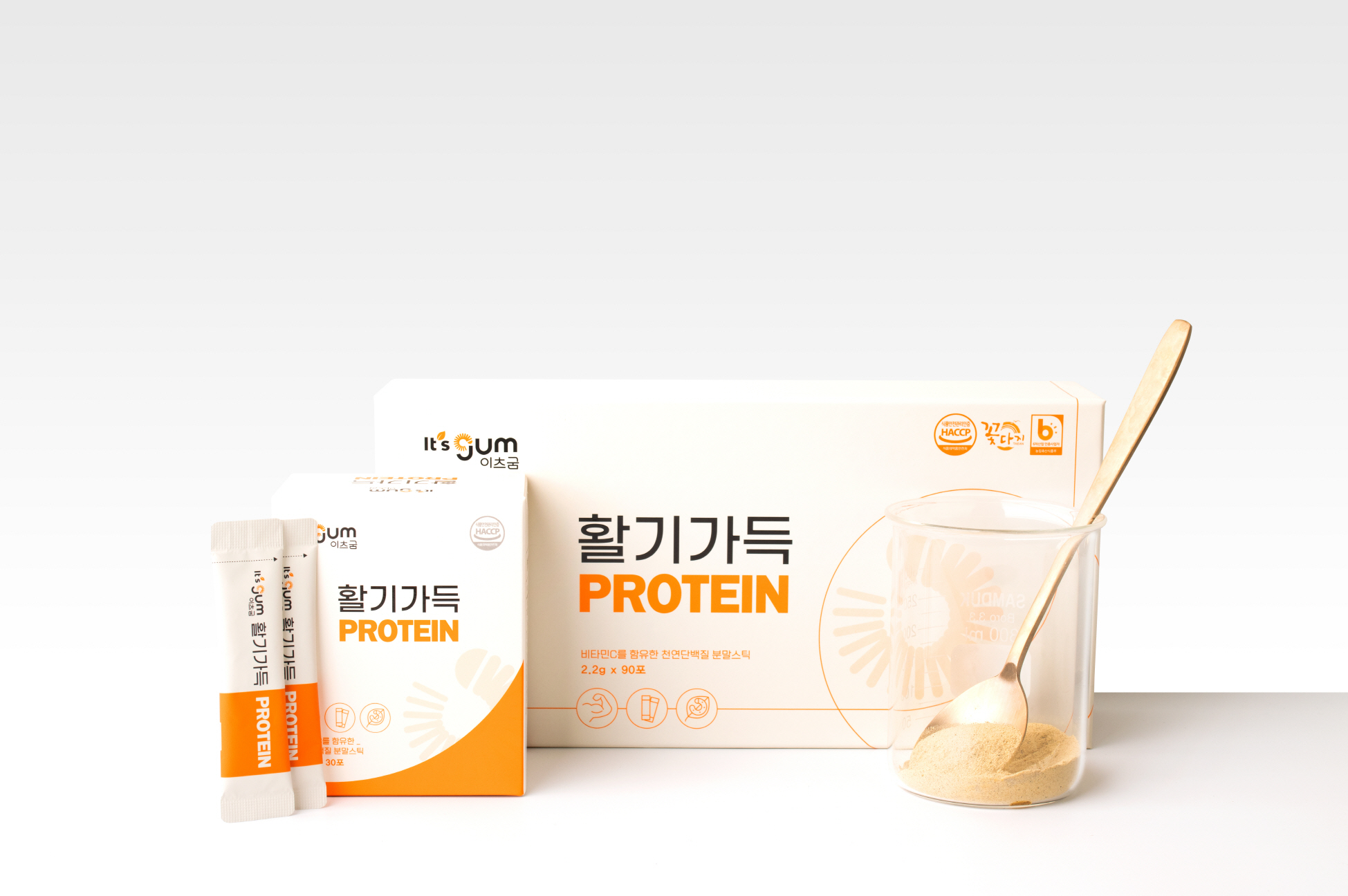 활기가득 전통과 과학이 만난 굼벵이 프리미엄 천연 단백질 솔루션 (3개월분)